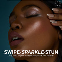 SIMPLYNAM Pixie Dust Multi-Use Glitter Glow | Liquid-to-Powder Formula | Buildable Shimmer | Lightweight & Hydrating | Vegan & Cruelty-Free | Multi-Use for Face & Body | Starlight