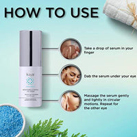 Kaya Clinic Brightening & Firming Eye Serum With Hyaluronic Acid & Rice Peptides, 10ml Reduces Dark Circles & Puffiness, Tighter & Brighter Under Eye Skin, Under Eye Serum