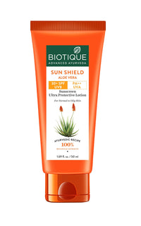 Biotique Bio Aloe Vera 30+ SPF UVA/UVB Sunscreen Ultra Soothing Body Lotion, 50ml