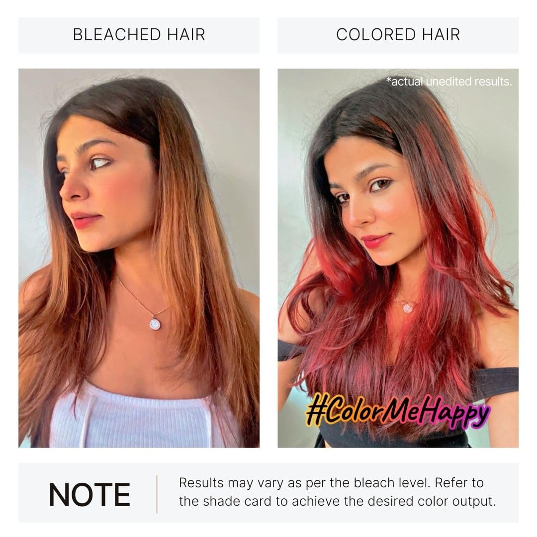 2.Oh! Italian Red Hair Color DIY Kit | Semi-Permanent Color + Bleach for Highlights | With Plex & Argan Oil | Lightening Kit for Women & Men