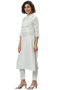 Janasya Women's  Poly Silk Kurta With Pant And Dupatta