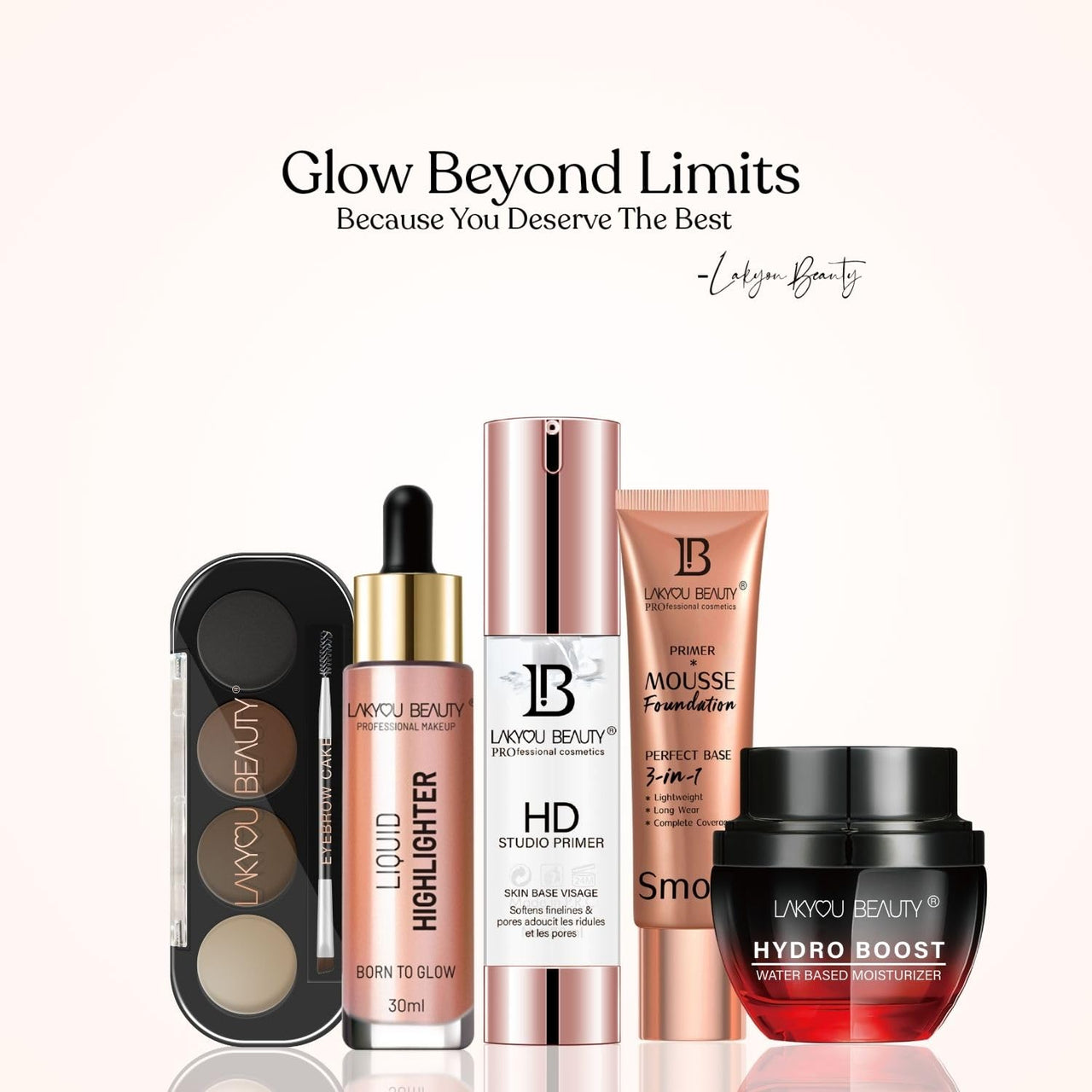 Lakyou Beauty HD Studio Primer | Silicon Base Primer | Skin Base Visage | Softens Finelines & Pores | 30ml