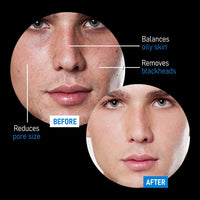 INDUS VALLEY Men 100% Natural 2 in 1 Active Charcoal Face Mask and Scrub With Dead Sea Water & Clay - (100ml)