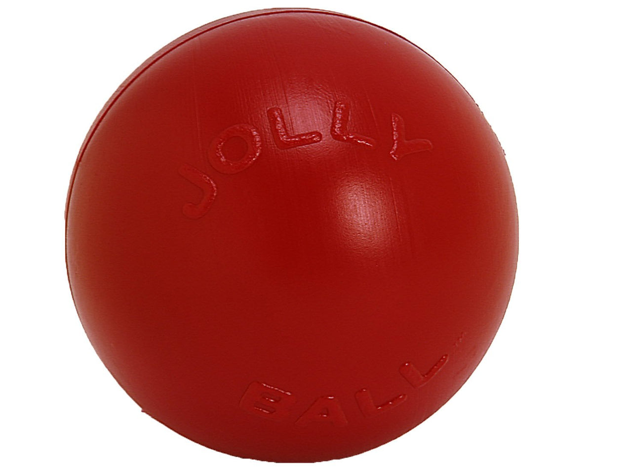 Jolly Pets Push-n-Play Ball Dog Toy, 6 Inches/Medium, Red (306 RD) Medium (6 in)