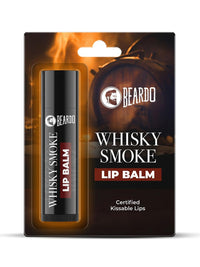 Beardo Whisky Smoke Lip Balm for Men, 4g| Moisturizes & Soothes Dry, Cracked & Chapped Lips | Enriched with Vitamin E, Shea Butter & Coffee | Non Glossy | Non Tinted Lip Balm for Dark Lips | Lip Balm for Men