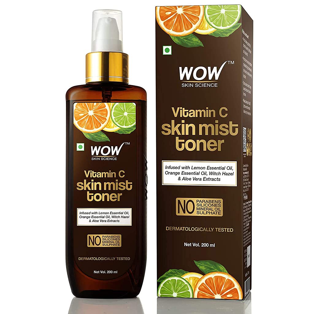 WOW Skin Science Vitamin C Face Wash Tube with Vitamin C Mist Toner Combo - Net Vol 300mL