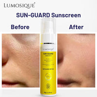 LUMOSIQUE® Sun Guard Sunscreen SPF 50+ for UVB, UVA, IR, Blue Light Protection | Ultra Matte, Broad-Spectrum & No White Cast | Oily, Dry, Sensitive & Combination Skin | for MEN & WOMEN, 50gm