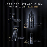 TRESemme Silk Press Smoothing Shampoo 375ml | Sulfate-Free Shampoo | Salon-Like Straight Hair