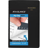 AT-A-GLANCE 2024 Daily Planner, Quarter-Hourly Appointment Book, 5