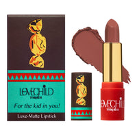 LoveChild Masaba - Caramel - Luxe Matte Lipstick, Moisturising, Long lasting, Finish, Bullet Matte Pink Nude Lipstick, 4ML
