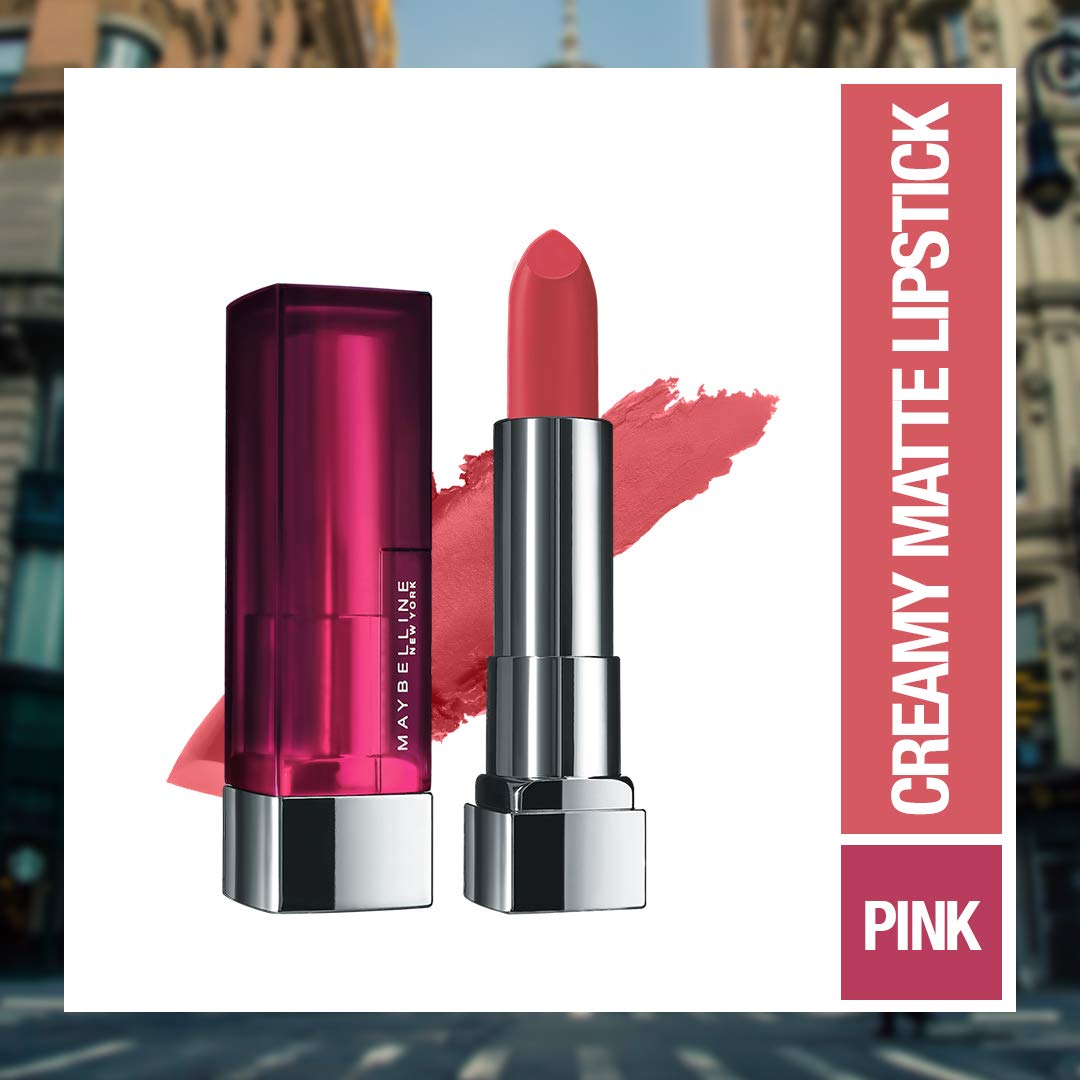 Maybelline New York Color Sensational Creamy Matte, 695 Divine Wine, 3.9g with FREE Color Sensational Creamy Matte 671 Heated Pink