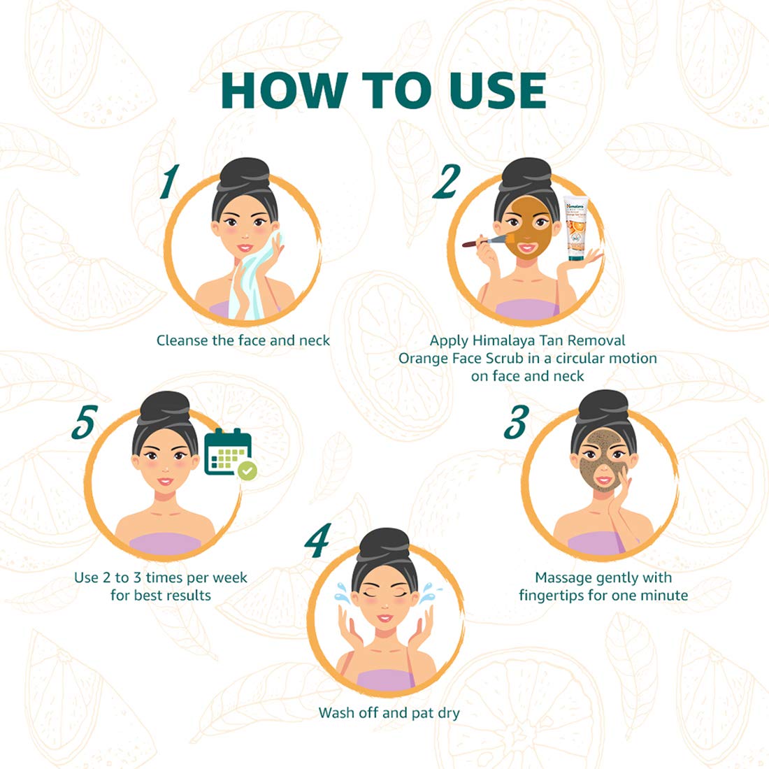 Himalaya Tan Removal Orange Face Scrub, 50g