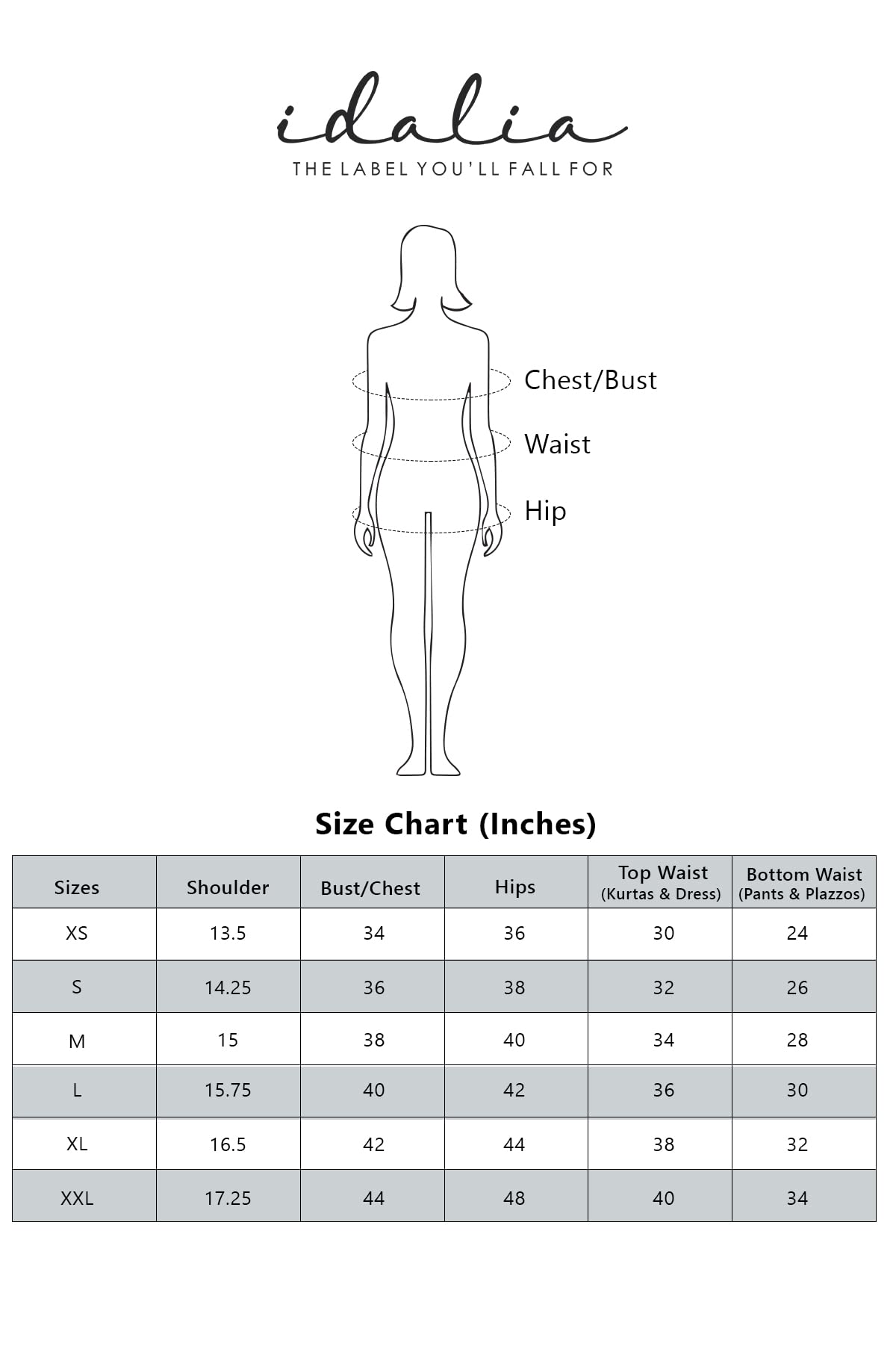 idaLia Women's  Embroidered Black Rayon Kurta With Palazzo Pants