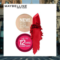 Maybelline New York Matte Lipstick, Intense Colour, Moisturised Lips, Color Sensational Creamy Matte, 640 Red Liberation, 3.9g