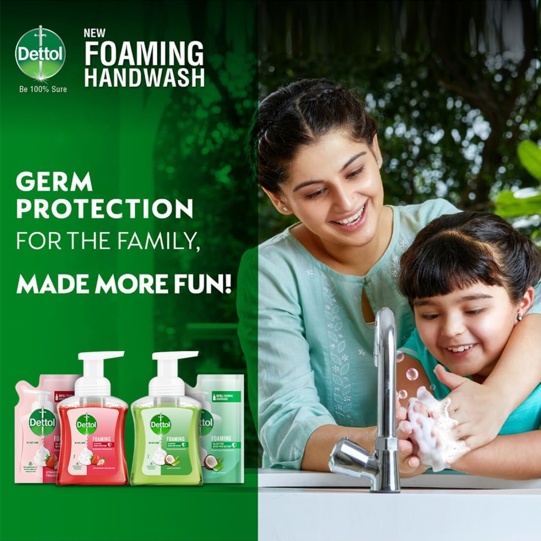 Dettol Foaming Handwash Pump - Aloe Coconut (Pack of 3-250ml each) | Rich Foam | Moisturizing Hand Wash | Soft on Hands