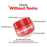 Mamaearth Cherry Moisture Therapy Lip Balm for Dry & Chapped Lips- 15 g | Heals, Brightens|Sheer Red Tint| Coconut Oil, Shea Butter, Cherry, Vitamin E, Ceramides, Kojic Acid | 100% Free of Petroleum Jelly