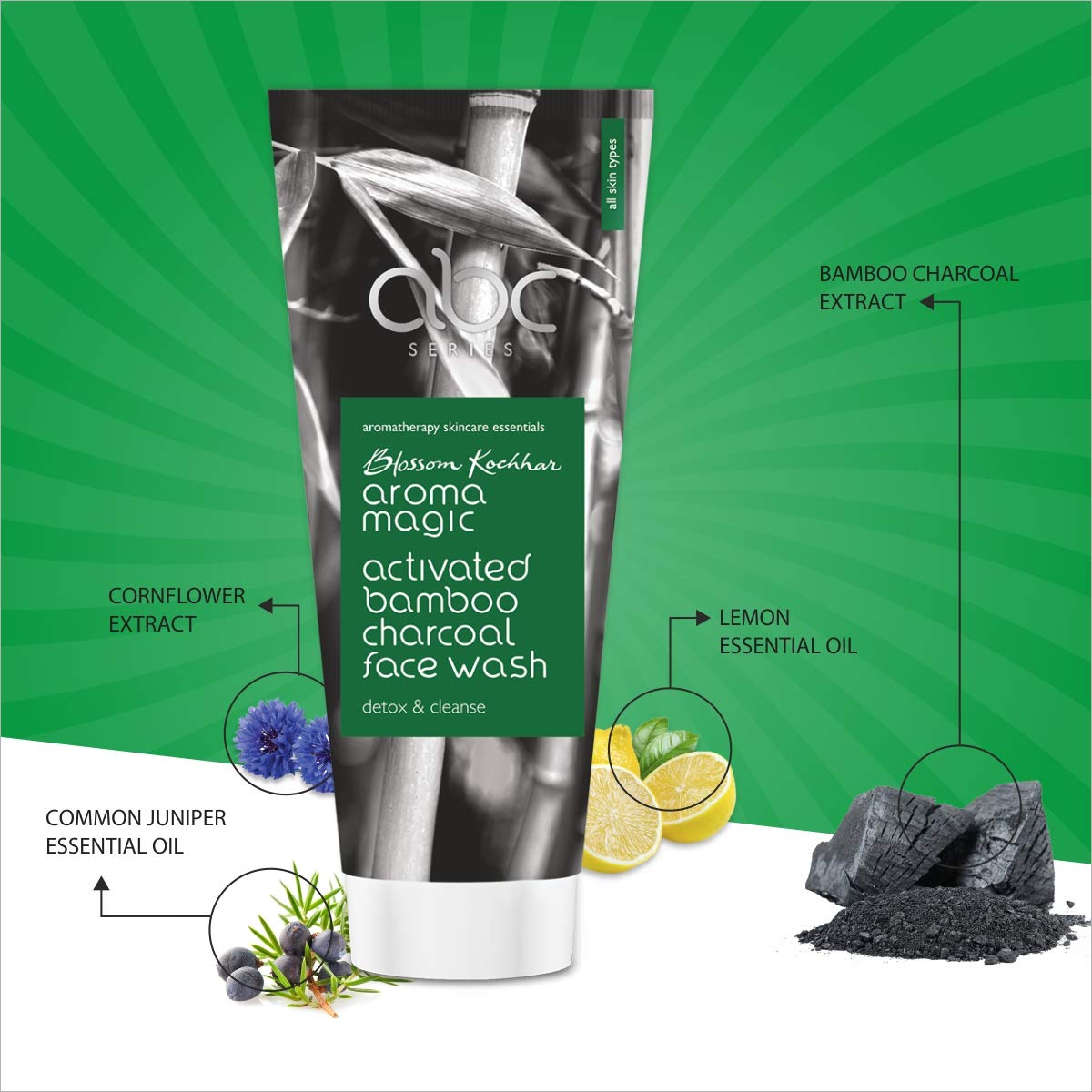 Aroma Magic Face Wash 100 ml (Charcoal) And Aroma Magic Grapefruit Face Wash, 100ml