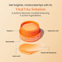 The Face Shop Vitamin C Lip Sleeping Mask (14g) - Smooths & Softens Dry Lips - Hydrating Lip Mask, Lip Balm, Lip Treatment, Lip Moisturizer - Overnight Lip Care for Lush Lips - Korean Skin Care