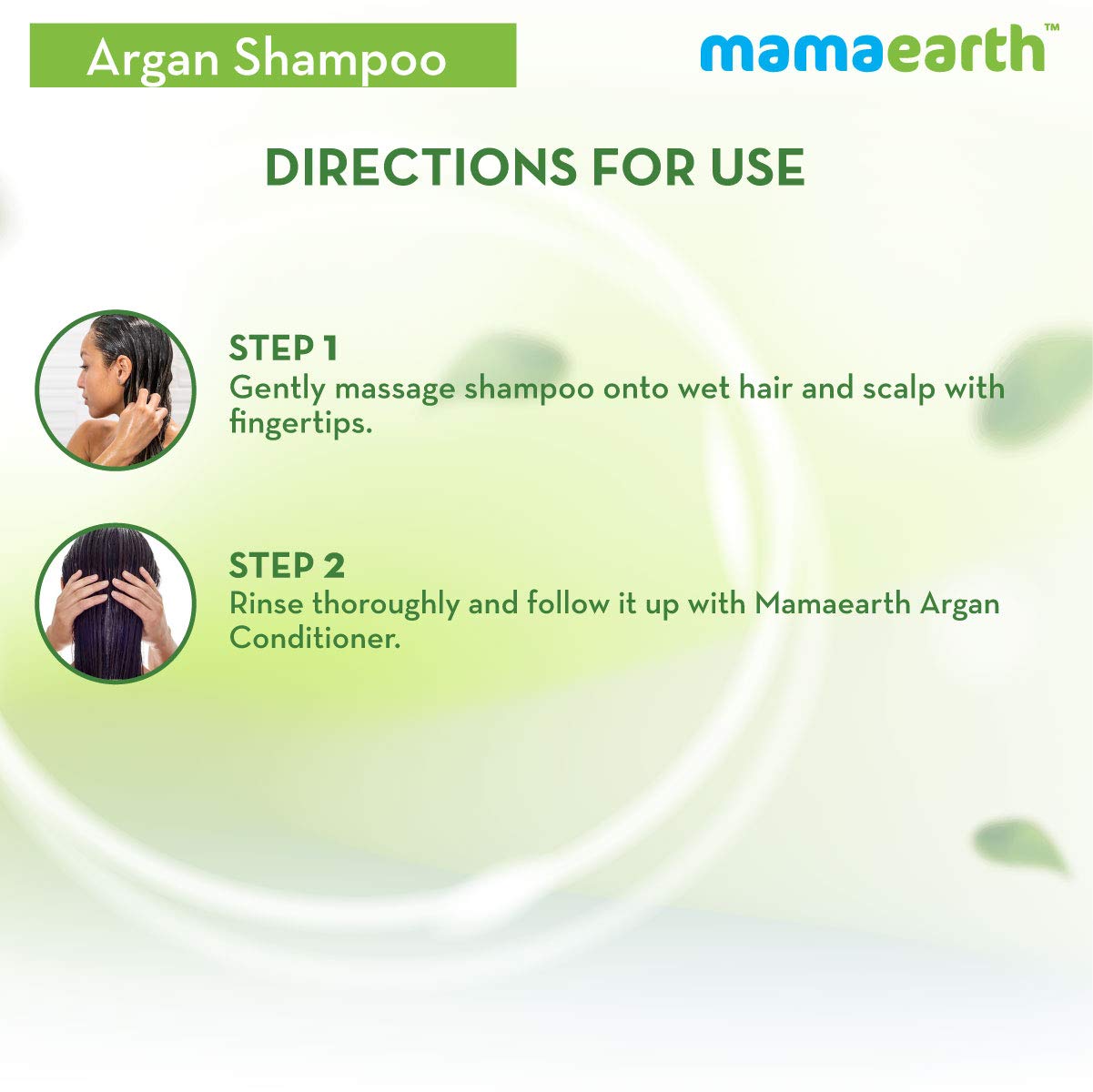 Mamaearth Argan Shampoo with Argan and Apple Cider Vinegar for Frizz-free and Stronger Hair | Reduces Split Ends & Frizz | Repairs Damaged Hair | For Men & Women | 250 ml