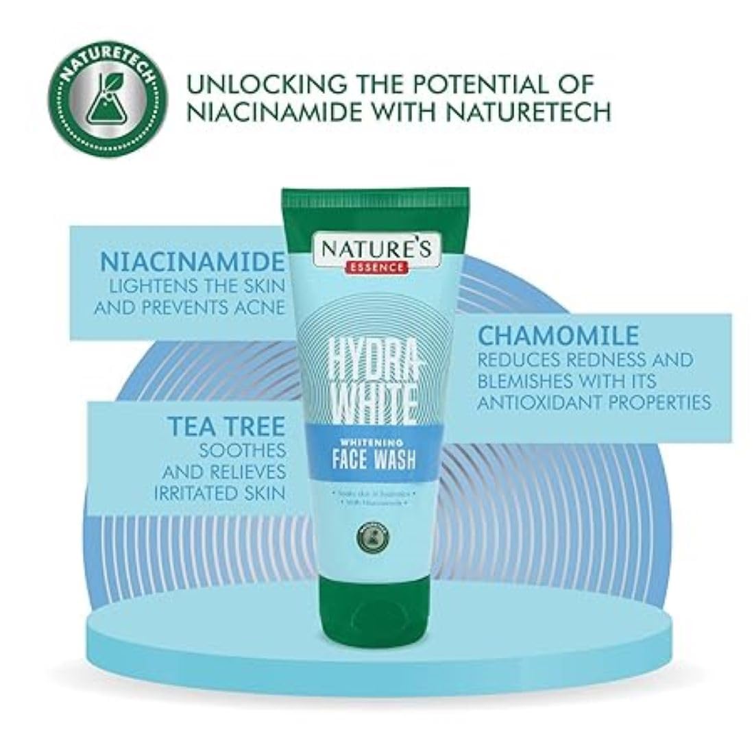 Nature's Essence Hydra White Whitening Face Wash 100 ml With Niacinamide PACK OF 2