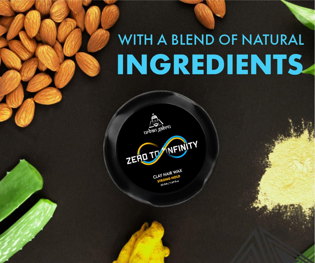 Urbangabru Zero to Infinity Hair Wax - 50 Gram | Matte Finish & Strong Hold
