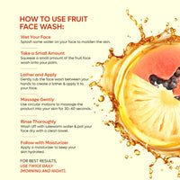 Twasa Pineapple Enzyme & Papaya Fruit Face Wash For Gently Exfoliates, Reduce Dark Spots & Glowing Skin | Cleanser For Brightening & Evens Skin Tone | For Men & Women - 100ml