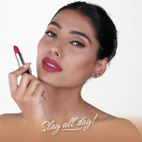 BELLAVITA Comfort Matte Bullet Lipstick| Intense Colour| Creamy Matte Finish| Intense Moisturisation| Smooth Glide| Lipsticks for Women| 4 Hr Stay, Pink Pout, 4.2 gm