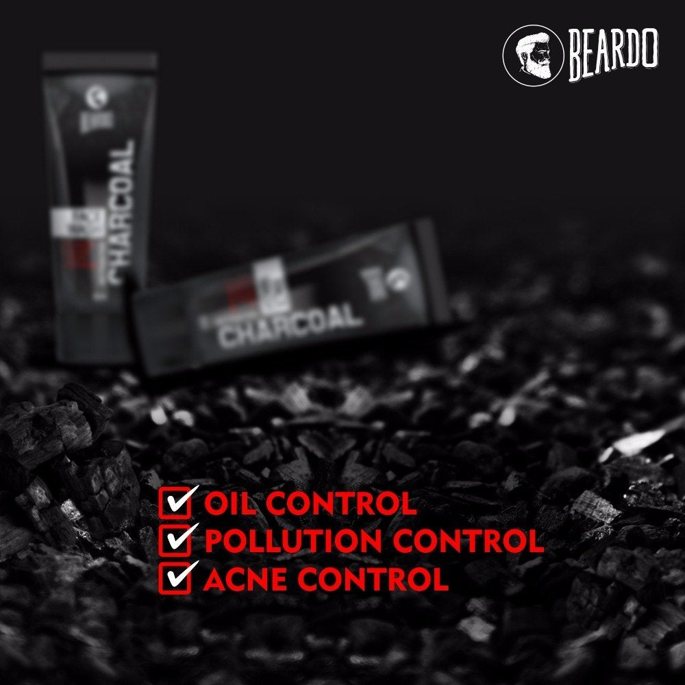 Beardo Activated Charcoal Acne Oil and Pollution Control Face Wash, 100ml and Aroma Magic Neem And Tea Tree Face Wash, 100ml