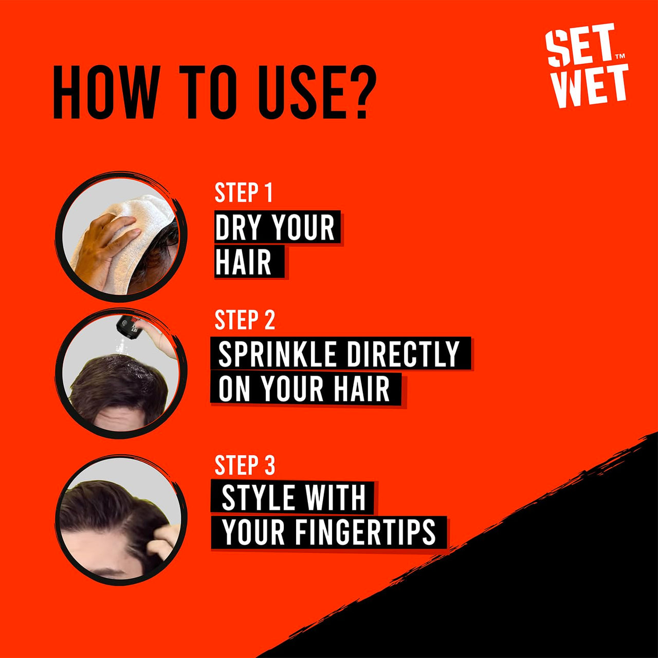 Set Wet Extreme Volume Hairstyling Powder 10g |12 Hour Strong Hold & Matte Finish |Hair Volumizing Powder Wax