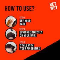 Set Wet Extreme Volume Hairstyling Powder 10g |12 Hour Strong Hold & Matte Finish |Hair Volumizing Powder Wax