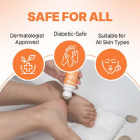 Sotrue 20% Urea Foot Cream Roll-On for Dry & Cracked Heels | 2% Lactic Acid, Olive Oil & Vitamin E | Helps Repair and Moisturise Cracked Heels | Dermatologically Tested | 50ml