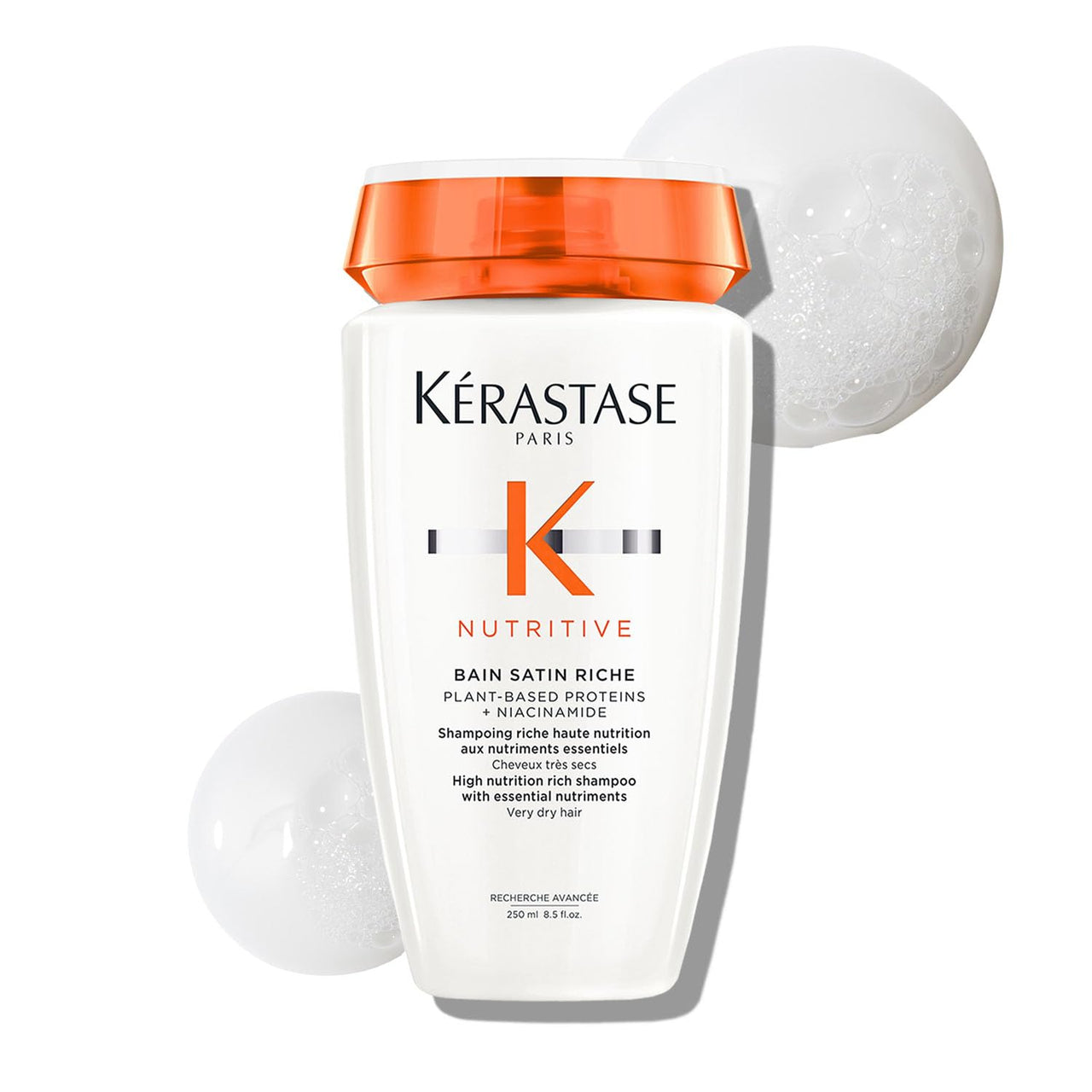 Kérastase Nutritive Riche Nourishing Shampoo Refill| For Dry/Very Dry Hair | Vegan | Infused With Plant Based Proteins, Niacinamide and Glycerin | 500ml