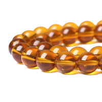 6MM 60PCS Brown Glass Beads Natural Stone Beads Energy Crystal Healing Power Gemstone for Jewelry Making, DIY Bracelet Necklace 6mm