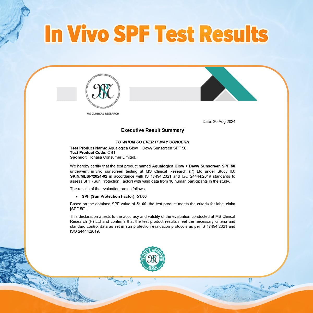 Aqualogica Glow+ Dewy Sunscreen SPF 50 PA++++ with Papaya & Vitamin C | For Dry, Sensitive, Oily & Combination Skin | UVA/B & Blue Light Protection | Fragrance-Free | For Men & Women | 50g