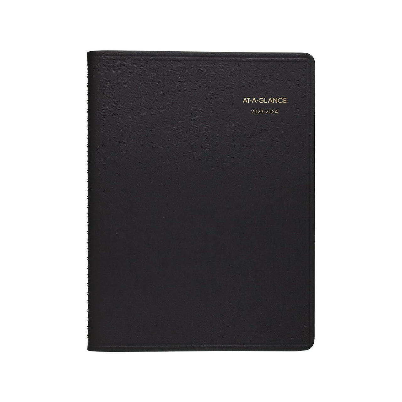 AT-A-GLANCE 2023-2024 Academic Planner, Weekly, Quarter-Hourly Appointment Book, 8-1/4" x 11", Large, Pocket, Flexible Cover, Black (7095705) 2023-2024 Old Edition