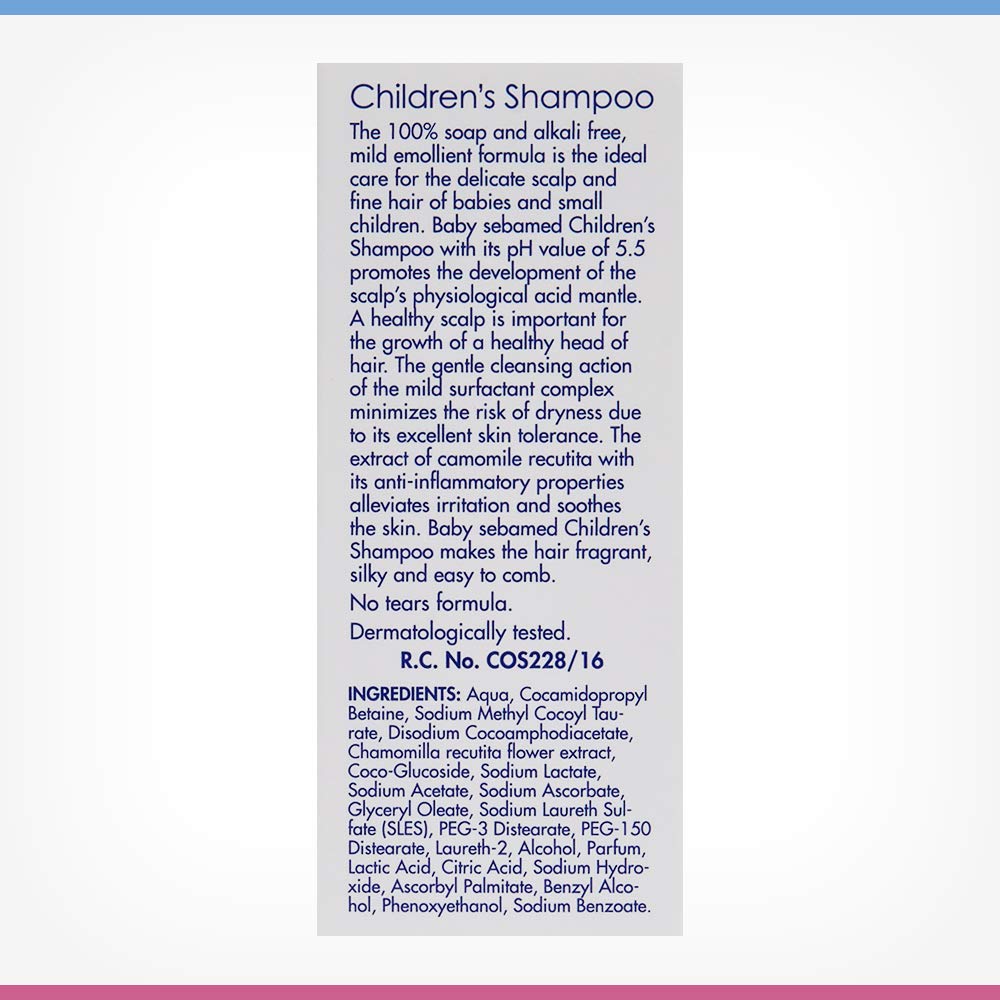 SebaMed Baby Powder With Honeysuckle 200G & Children's Shampoo (50Ml)