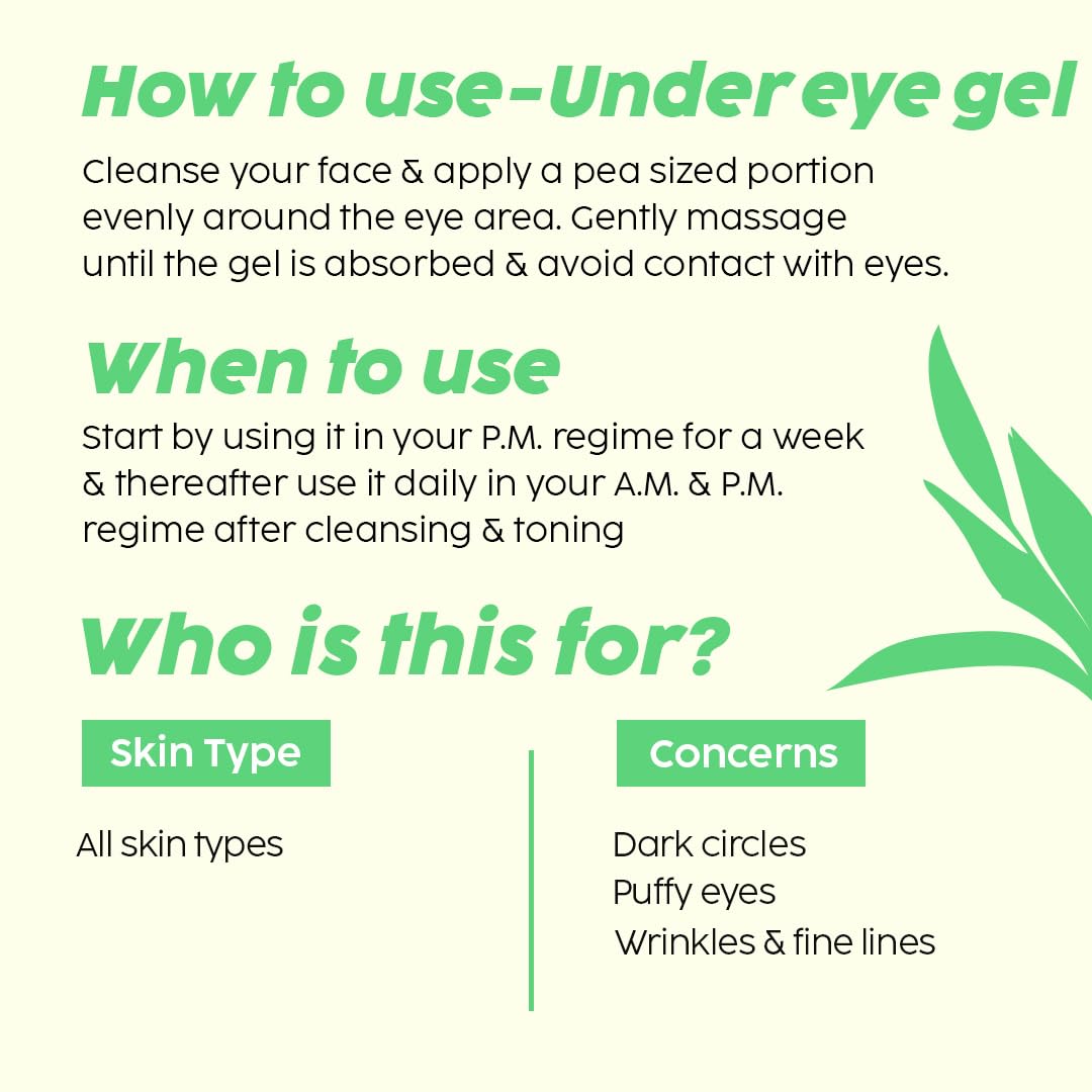 The Plant Fix Plix Under-Eye Gel and SPF 50+ Guava Glow Sunscreen Combo, For Glowing Skin & Reducing Dark Circles, 3% Niacinamide, Ceramides, Vitamin C | For Women & Men, All Skin Types