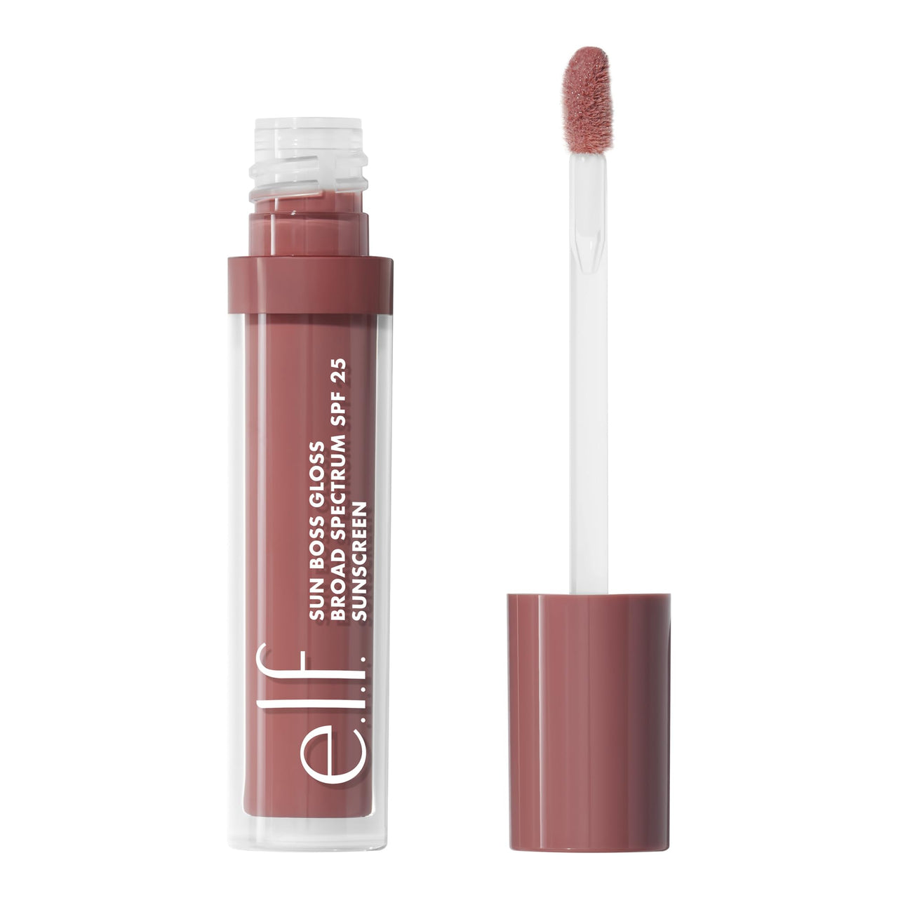 e.l.f. Sun Boss Gloss Spf 25, Pigmented Lip Gloss For A High-Shine Finish, Moisturizing & Conditioning Formula, Vegan & Cruelty-Free, It's Your Mauve, Glossy, Liquid, All