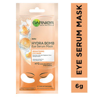 Garnier Light Complete VITAMIN C Booster Face Serum 30 ml & Hydra Bomb Eye Serum Mask, Orange, 6 g
