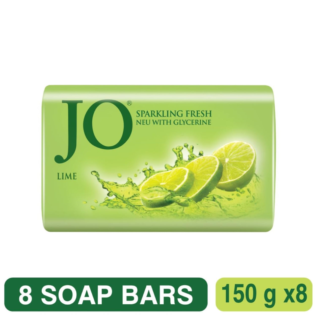 JO Lime Fresh Soap (Pack of 8), 150 gram