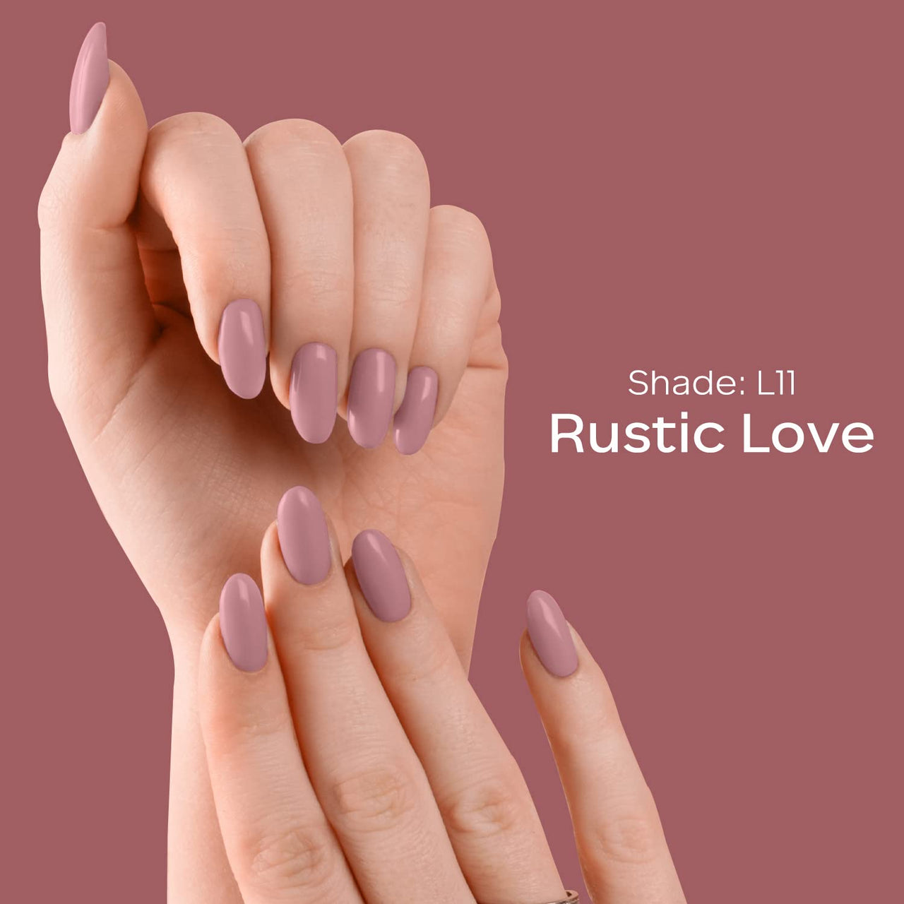 FACESCANADA Ultime Pro Splash Luxe Nail Enamel - Rustic Love (L11), 12ml | Glossy Finish | Quick Drying | Long Lasting | High Shine | Chip Defiant | Even-Finish | Vegan | Non-Toxic | Ethanol-Free