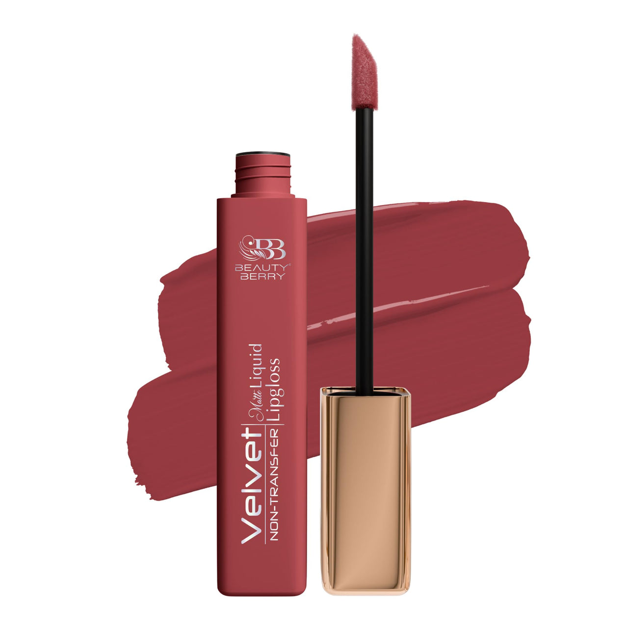Beauty Berry Velvet Non Transfer Liquid Lipstick for Women (Pink Velvet)