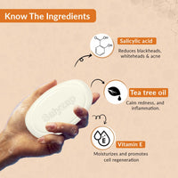 Fixderma Salyzap Soap with Salicylic Acid, Tea Tree Oil & Vitamin E | Acne Soap for Acne-Prone & Oily Skin (75, Salicylic Acid)