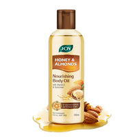 Joy Honey & Almonds Body Oil – After-Bath Daily-Use Badam Massage Oil with Vitamin E & Sunscreen | Full-Body Relaxation, Dry-Skin & Summer Moisture | 200 ml