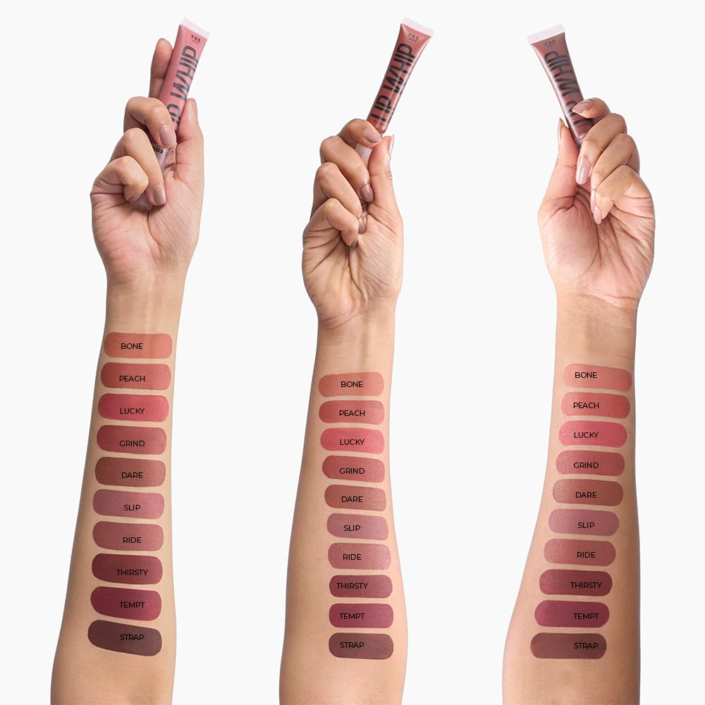 Fae Beauty Lip Whip 12Hr Comfortable Matte Liquid Lipstick (10ml) | Long Wear | Non Drying | Soft Mousse Smudgeproof Formula | Vegan | With Moisture Lock Technology | Enriched with Vitamin E and Cherry Coffee - Lucky