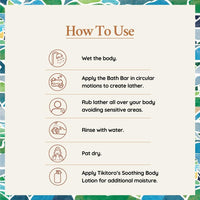 Tikitoro Kids Nourishing Bath Bar | Pediatrician Approved | Murumuru Butter Soap | Soothes, Nourishes and Moisturizes Skin | All Skin Types | Vegan | No Parabens & Sulphates (4-10 Years) (2 x 75g)