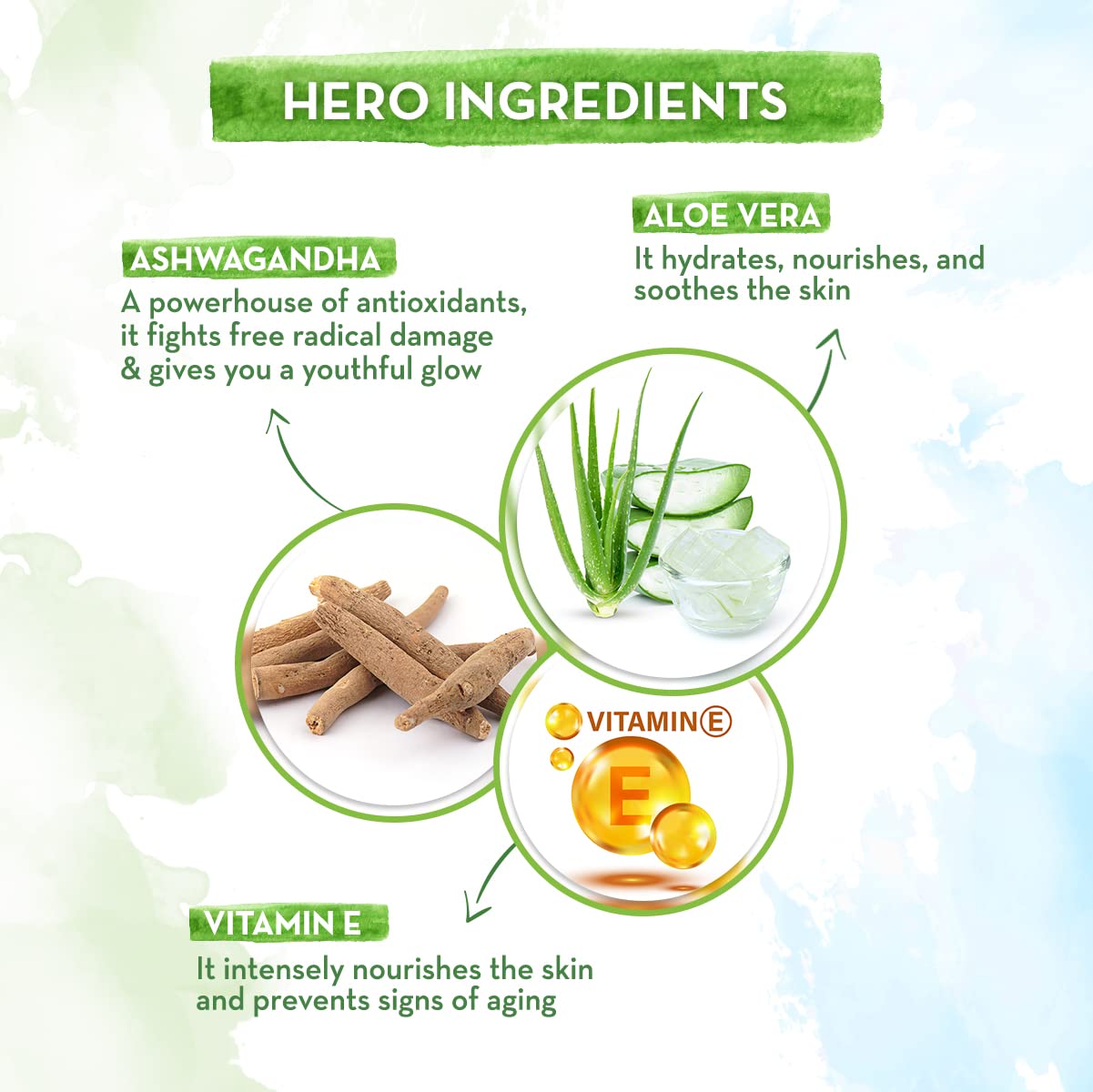 Mamaearth Aloe Ashwagandha Gel, for face, with Aloe Vera & Ashwagandha for a Youthful Glow - 300 ml