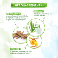 Mamaearth Aloe Ashwagandha Gel, for face, with Aloe Vera & Ashwagandha for a Youthful Glow - 300 ml