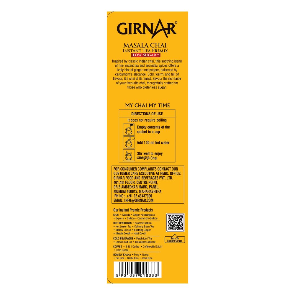 Girnar Instant Premix With Masala (10 Sachets Low Sugar)