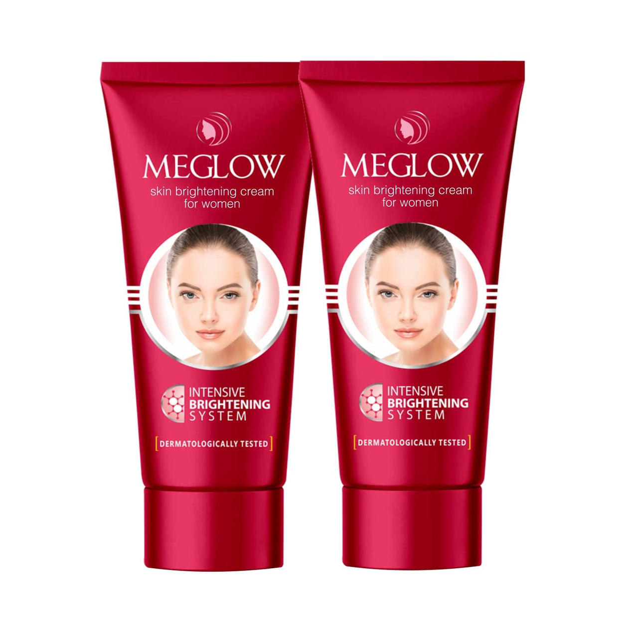 Meglow SPF 15 Paraben-Free Formulation Enriched with Aloe Vera Extract, Cucumber Extracts and Vitamin E Premium Fairness Face Cream for Women (50g, Combo Pack of 2)